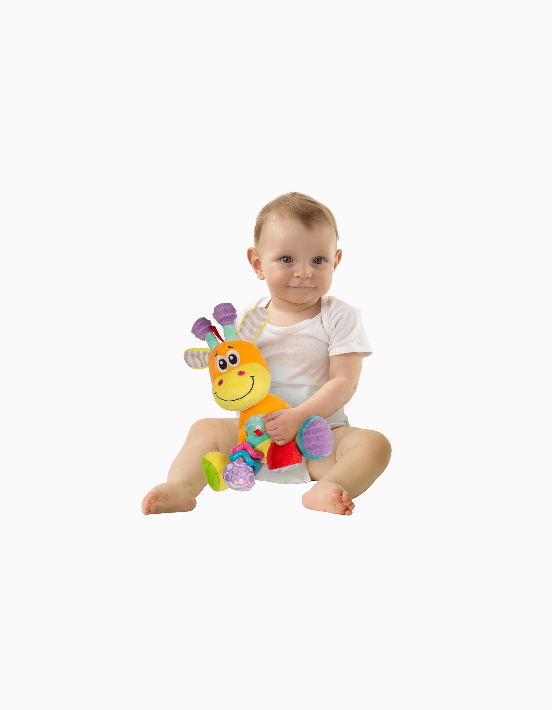 Brinquedo Chocalho Discovery Friend Giraffe Playgro 3M+