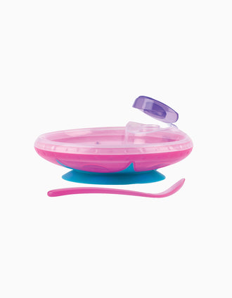 Plato y cuchara Stay Warm 3m+ Nuby