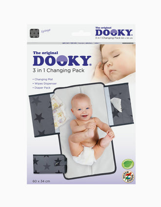 3-in-1 Baby Changer by Dooky, Grey Stars