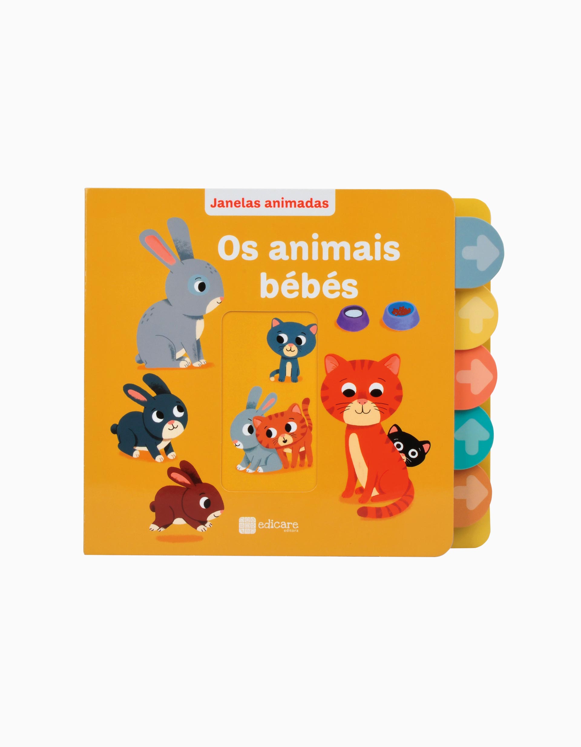 Livro Janelas Animadas Os Animais Bebés Edicare 2A+