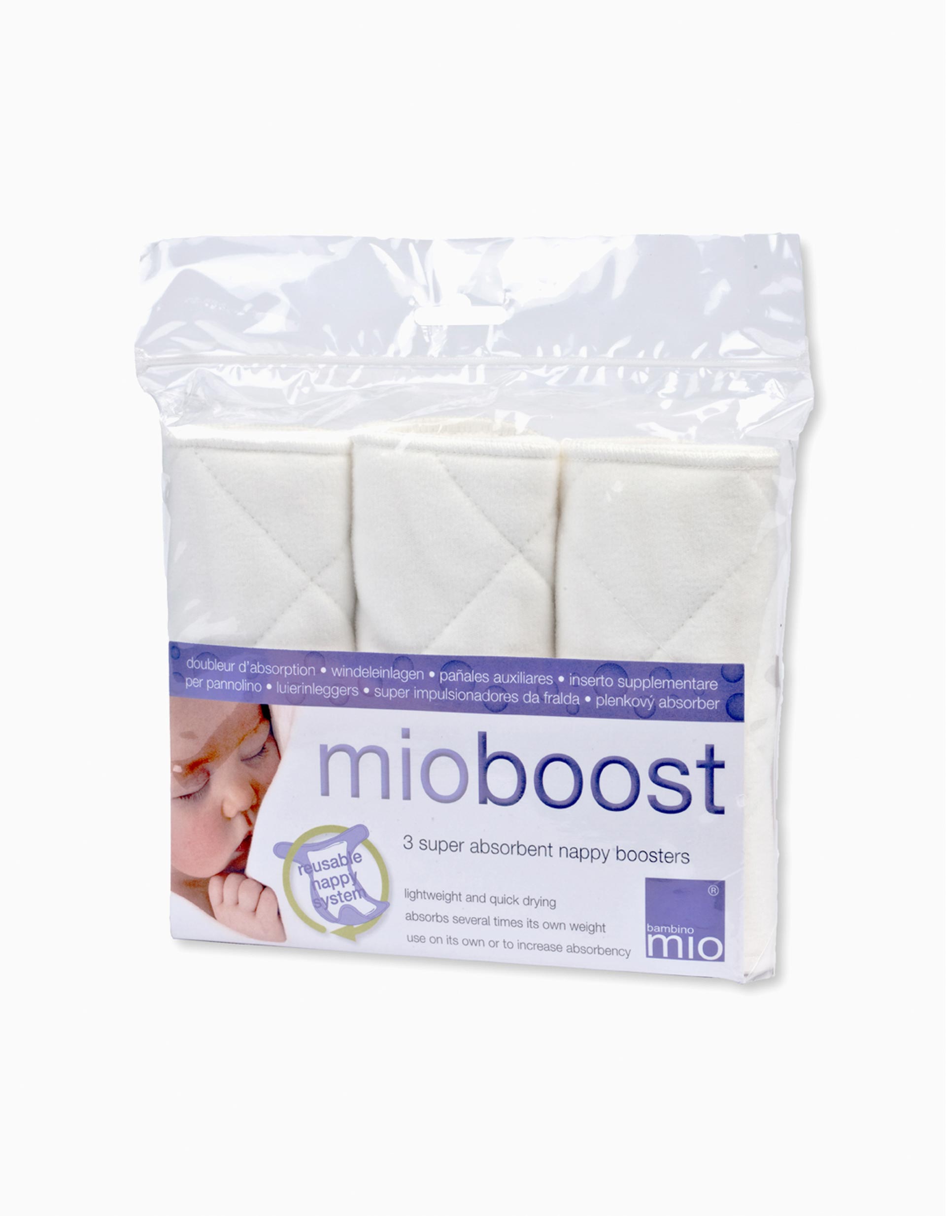 Super Absorbent Boosters for Reusable Nappies by Bambino Mio