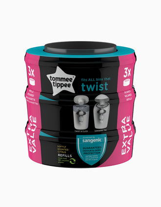 Recipientes Sangenic Twist&Click Tommee Tippee 3 Un.