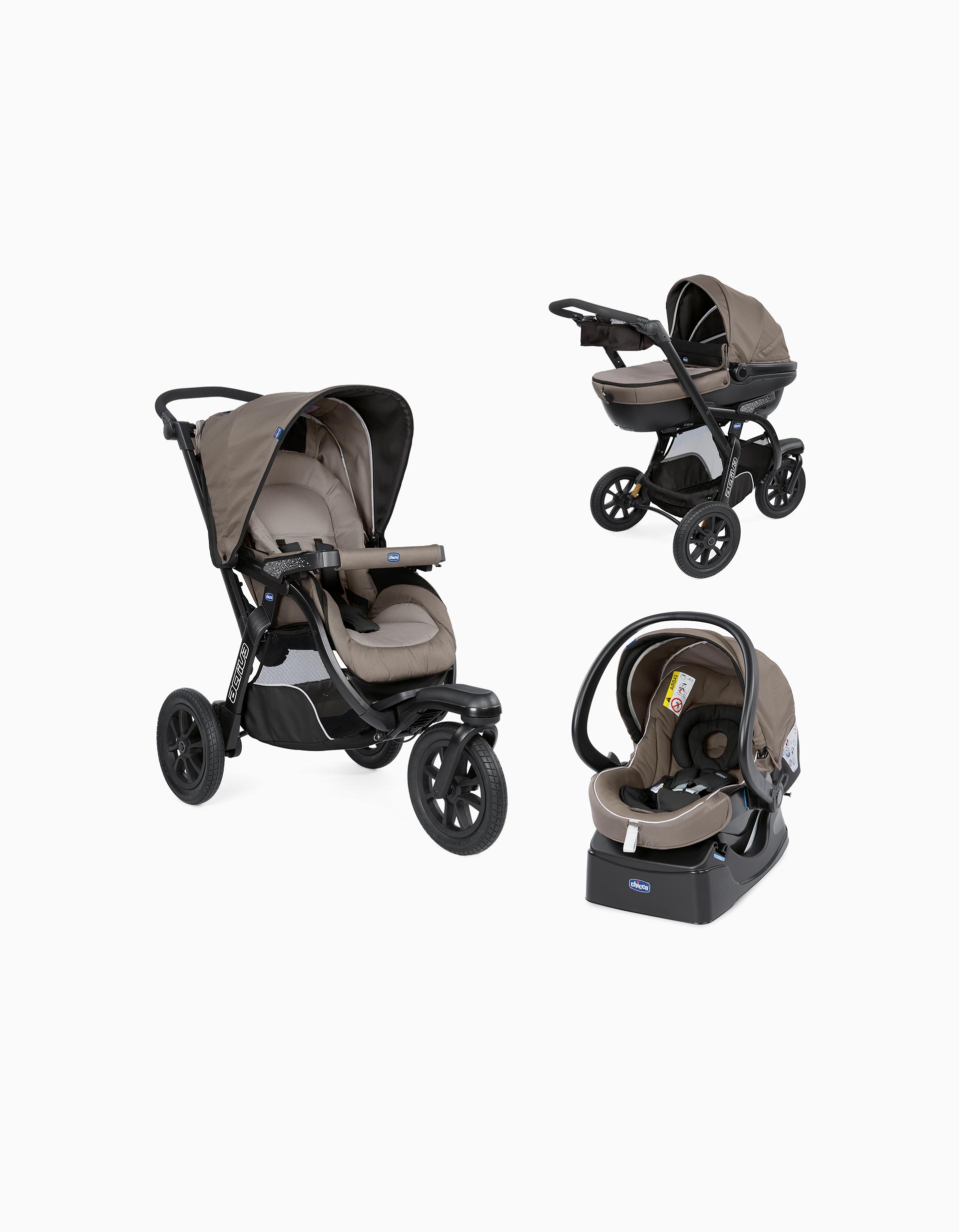 Travel System Trio Activ3 Chicco Beige