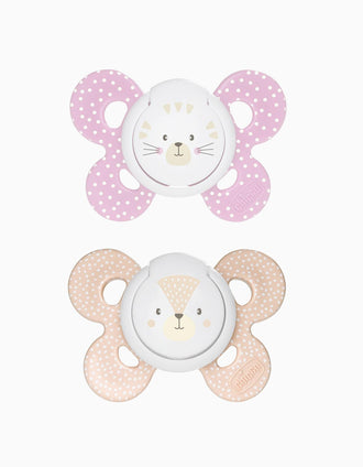 2 Chupetas Physio Confort Silicone Pink Chicco 6-16M+