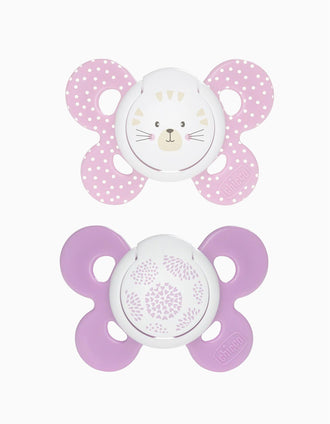 2 Chupetas Physio Confort Silicone Pink Chicco 6-16M+