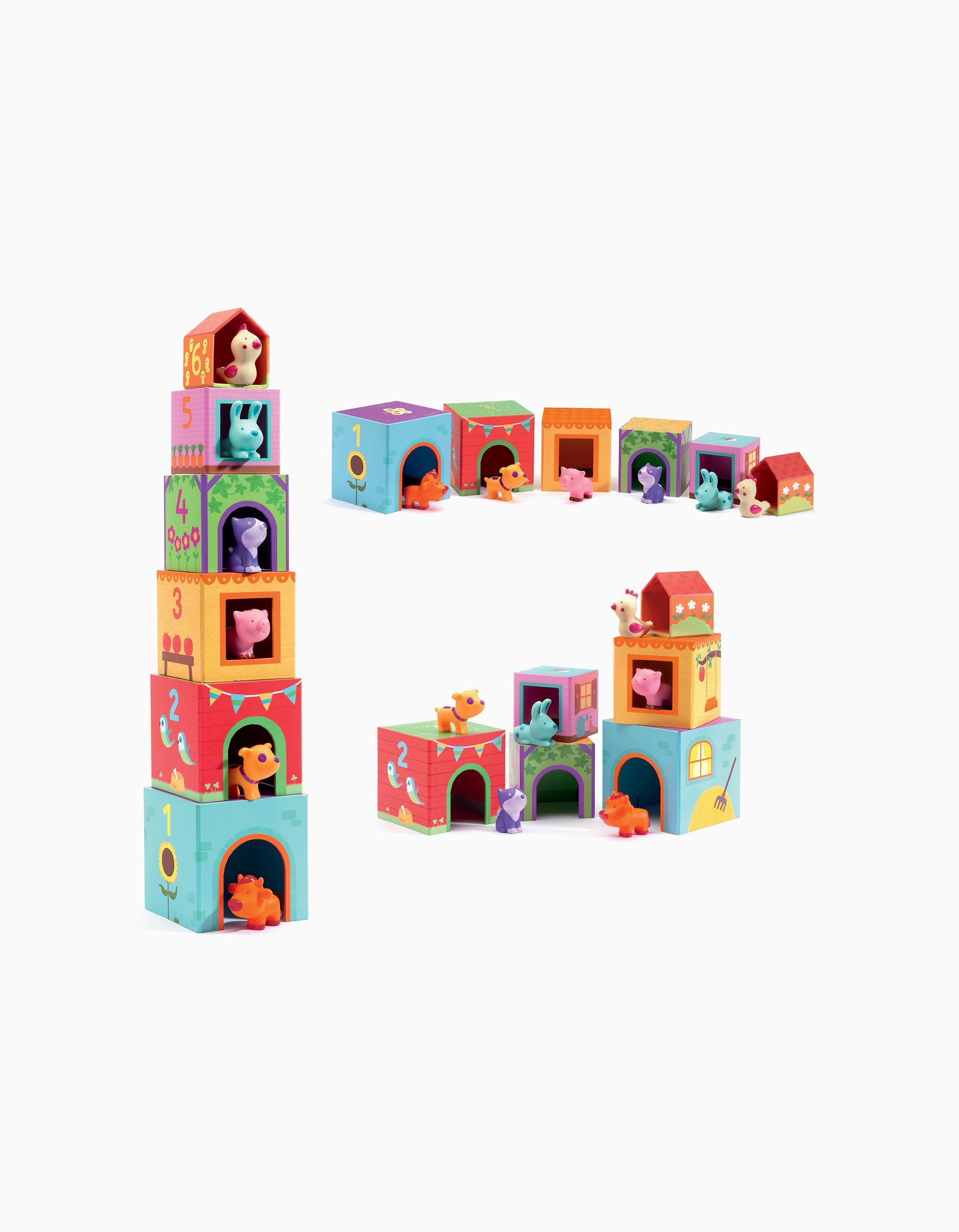 Cubos Das Casas Dos Animais Djeco 18M+