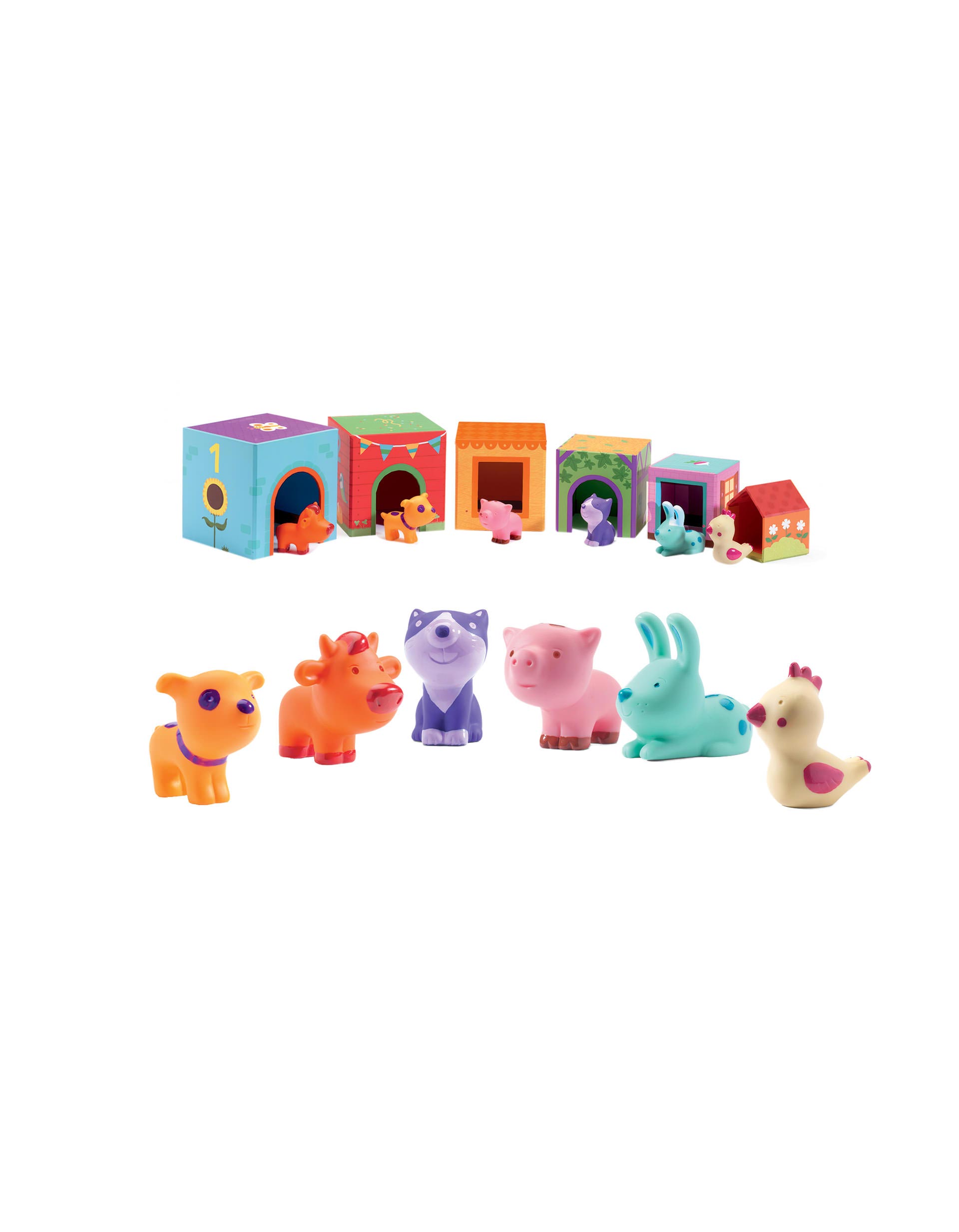 Cubos Das Casas Dos Animais Djeco 18M+