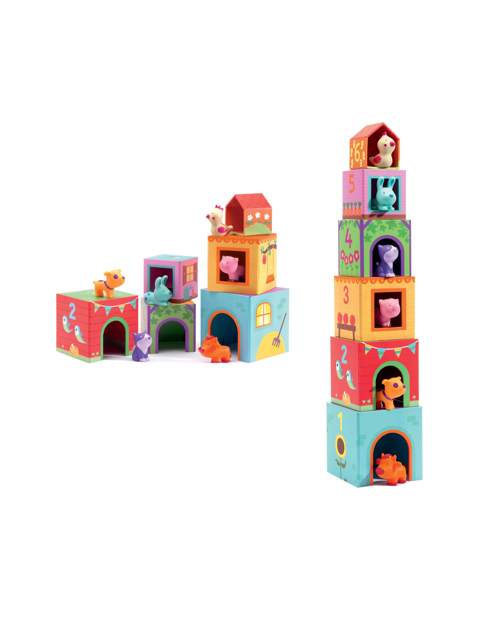 Cubos Das Casas Dos Animais Djeco 18M+