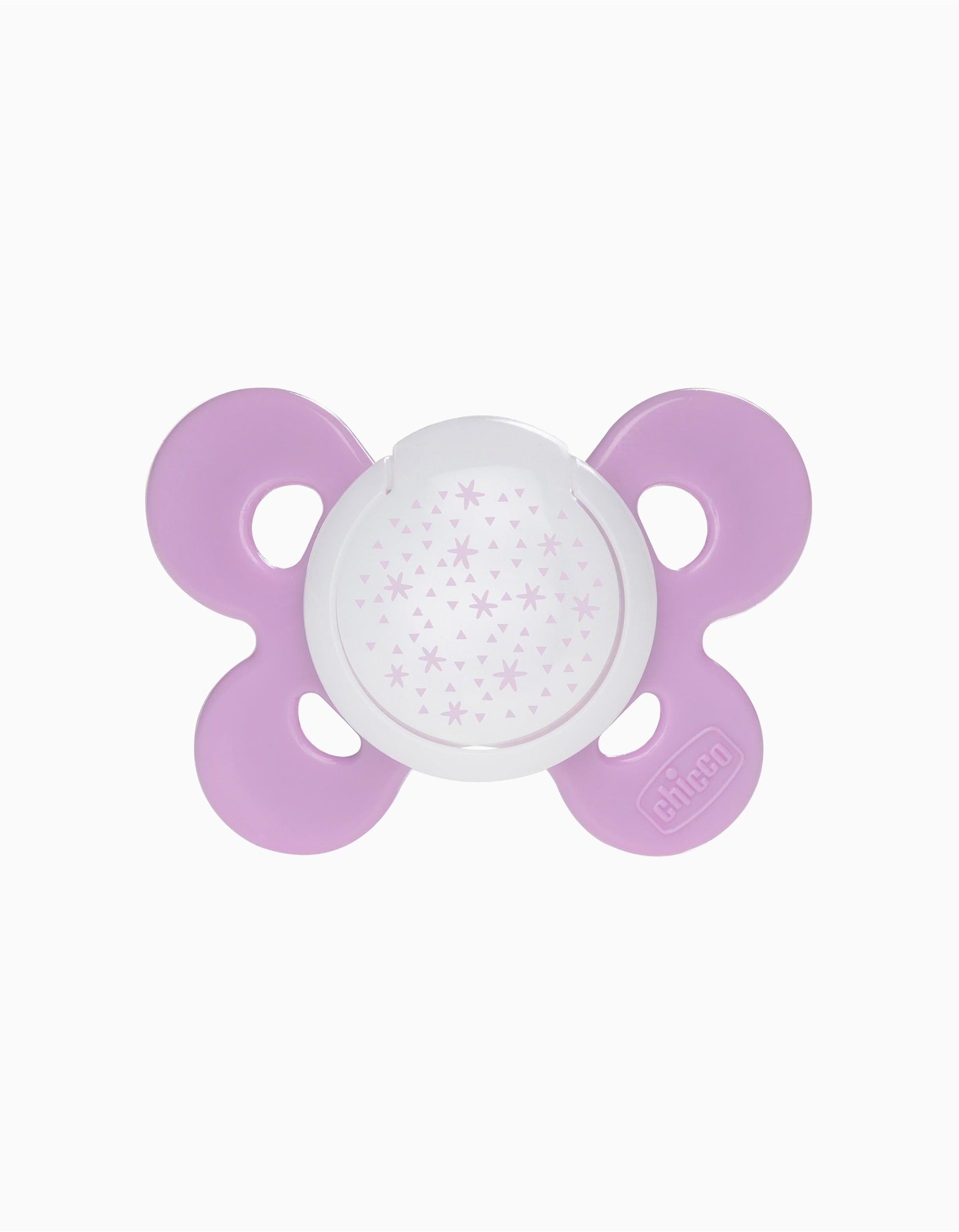 2 Night Glowing Confort Silicone Dummy 16-36M+, Chicco