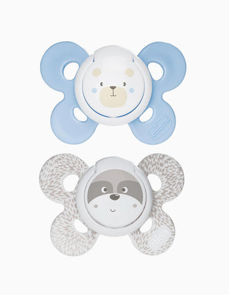 Chupete Physio Confort Silicona 0-6M+ Chicco 2Un.