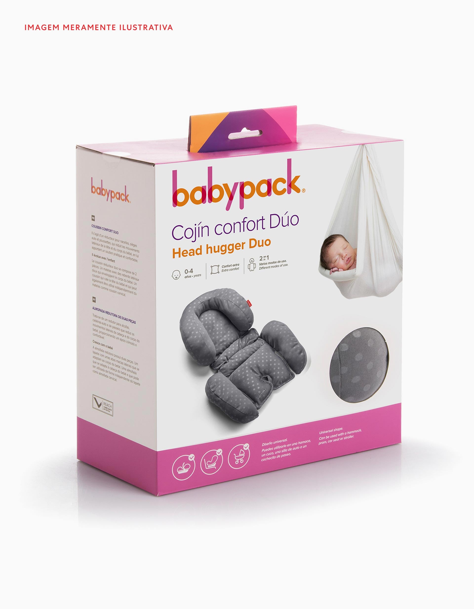 Head Hugger Babypack, Beige