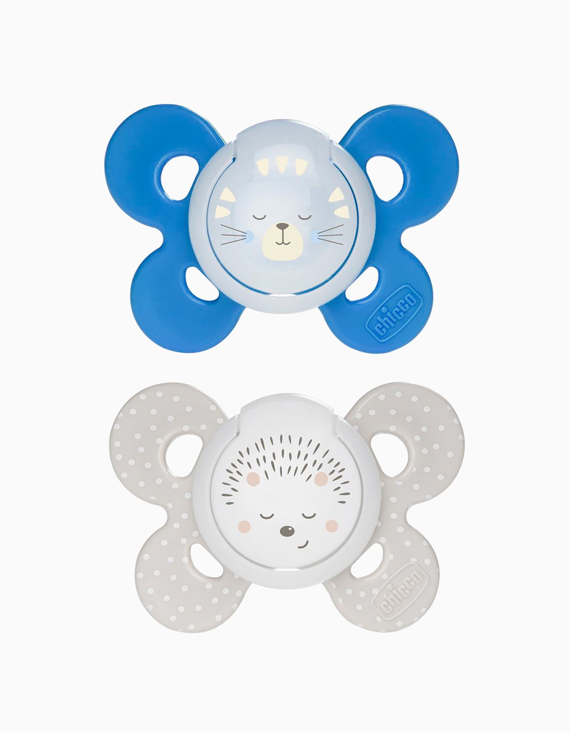 2 Night Glowing Confort Silicone Dummy 16-36M+, Chicco