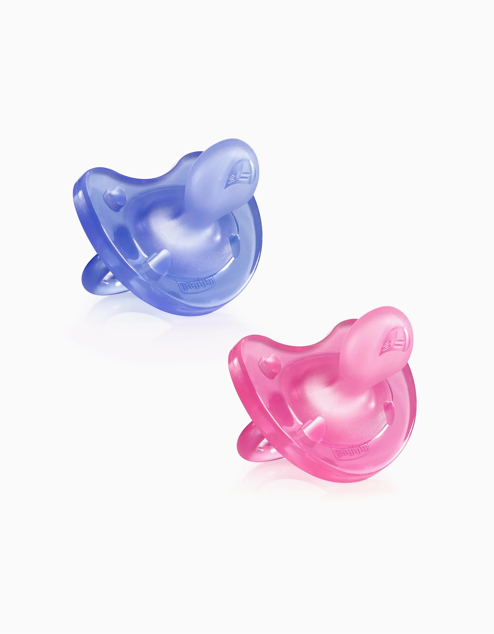 2 Soft Silicone Dummys 'Mum Effect' 16-36M+ Chicco