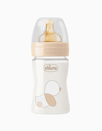 Biberão Vidro 150ml CHICCO, Bege