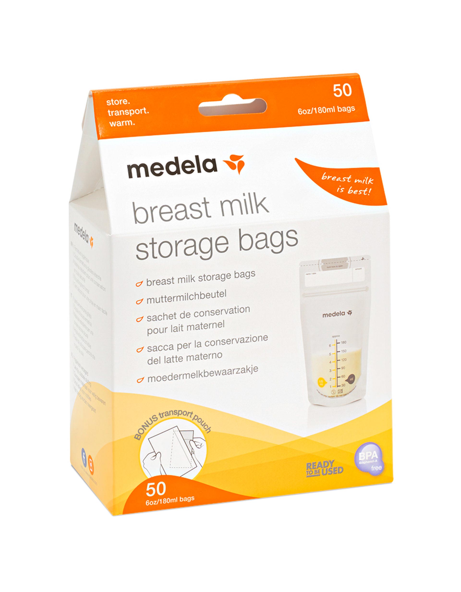 Breast Milk Storage Bags Medela 50 Un