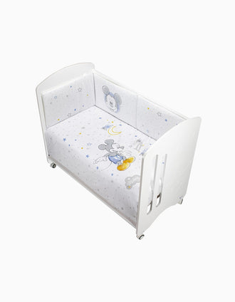 Edredão e Resguardo Para Cama 120x60cm Mickey Disney