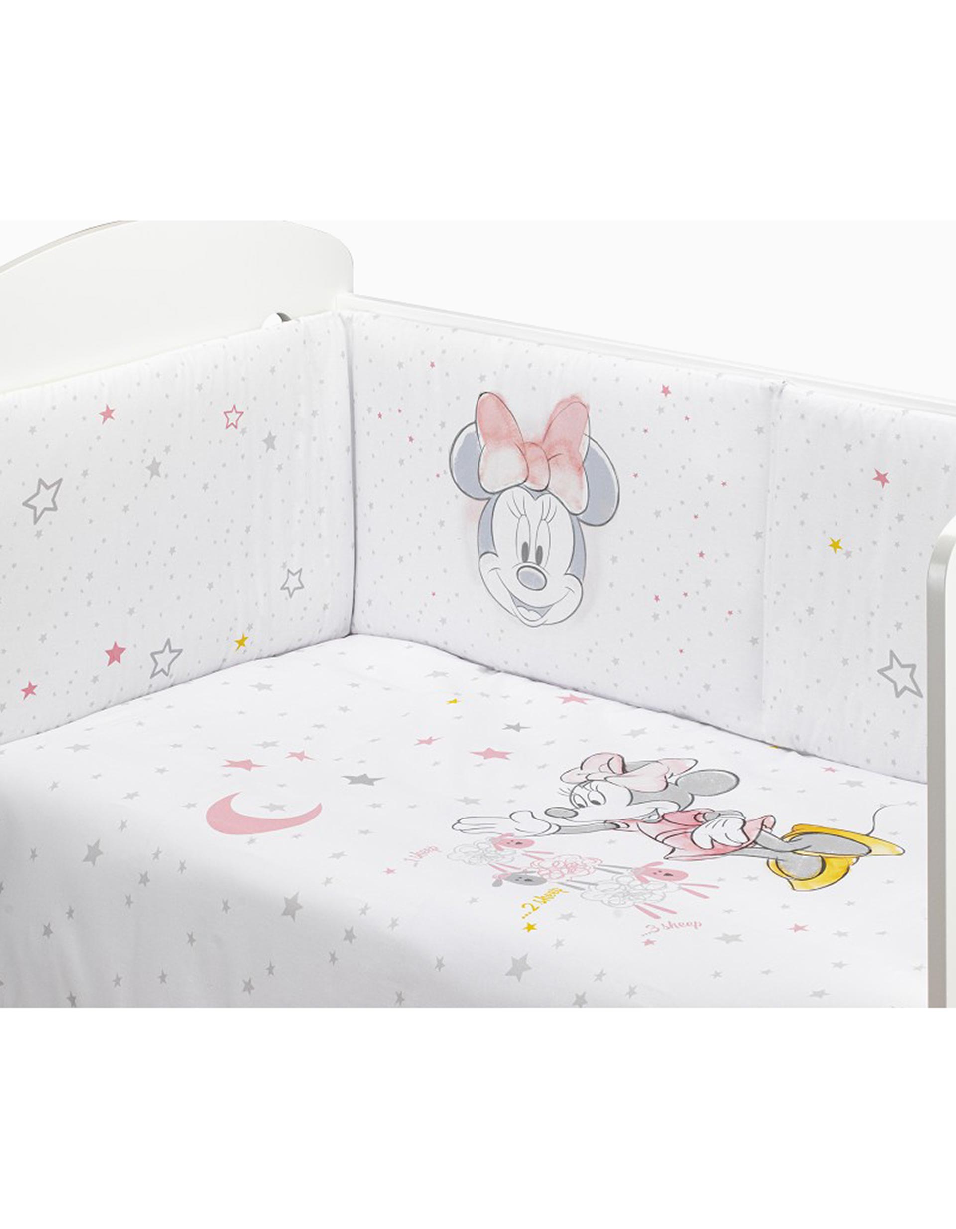 Duvet and Cot Bumper 120x60cm Minnie Disney