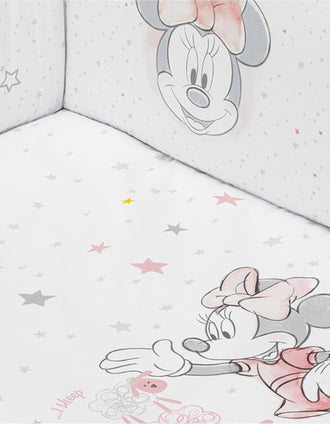 Edredão e Resguardo Para Cama 120x60cm Minnie Disney