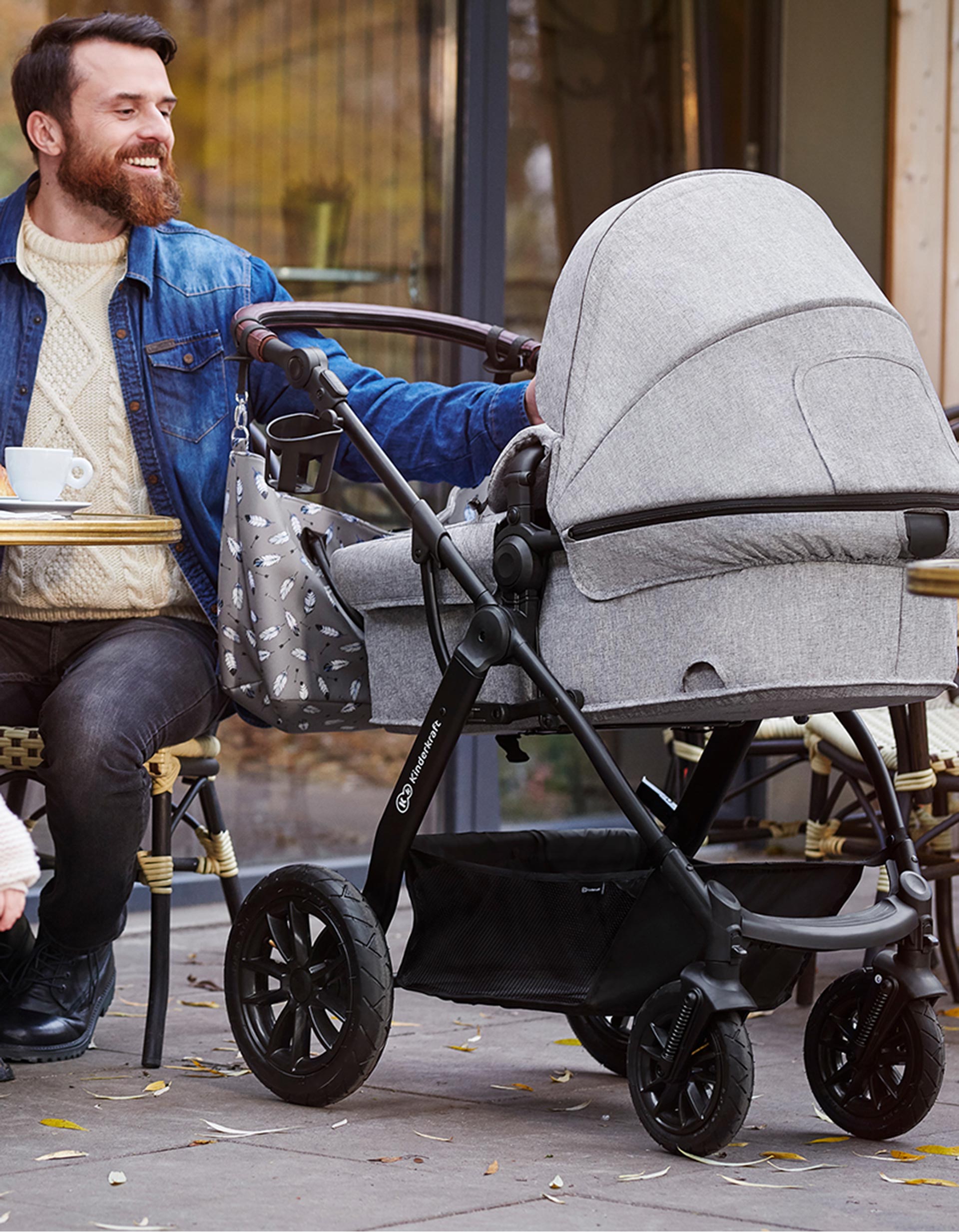 Xmoov Travel System by Kinderkraft, Grey