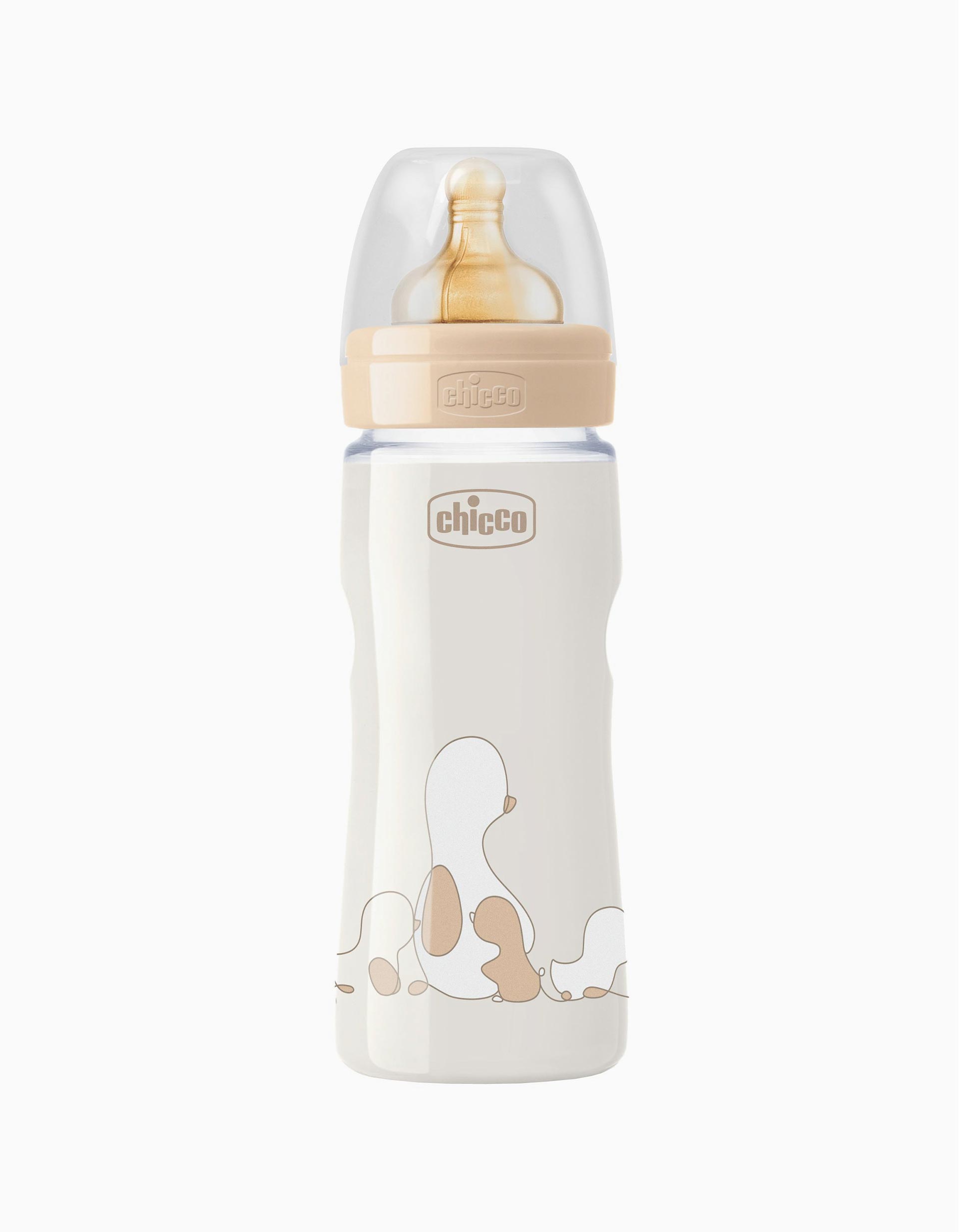 Bottle 330ml CHICCO, Beige