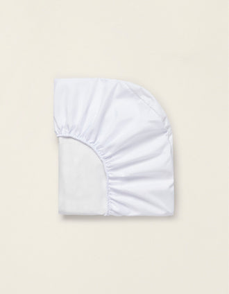 Protector De Colchón Impermeable Para Cuna 80x50cm Interbaby Blanco
