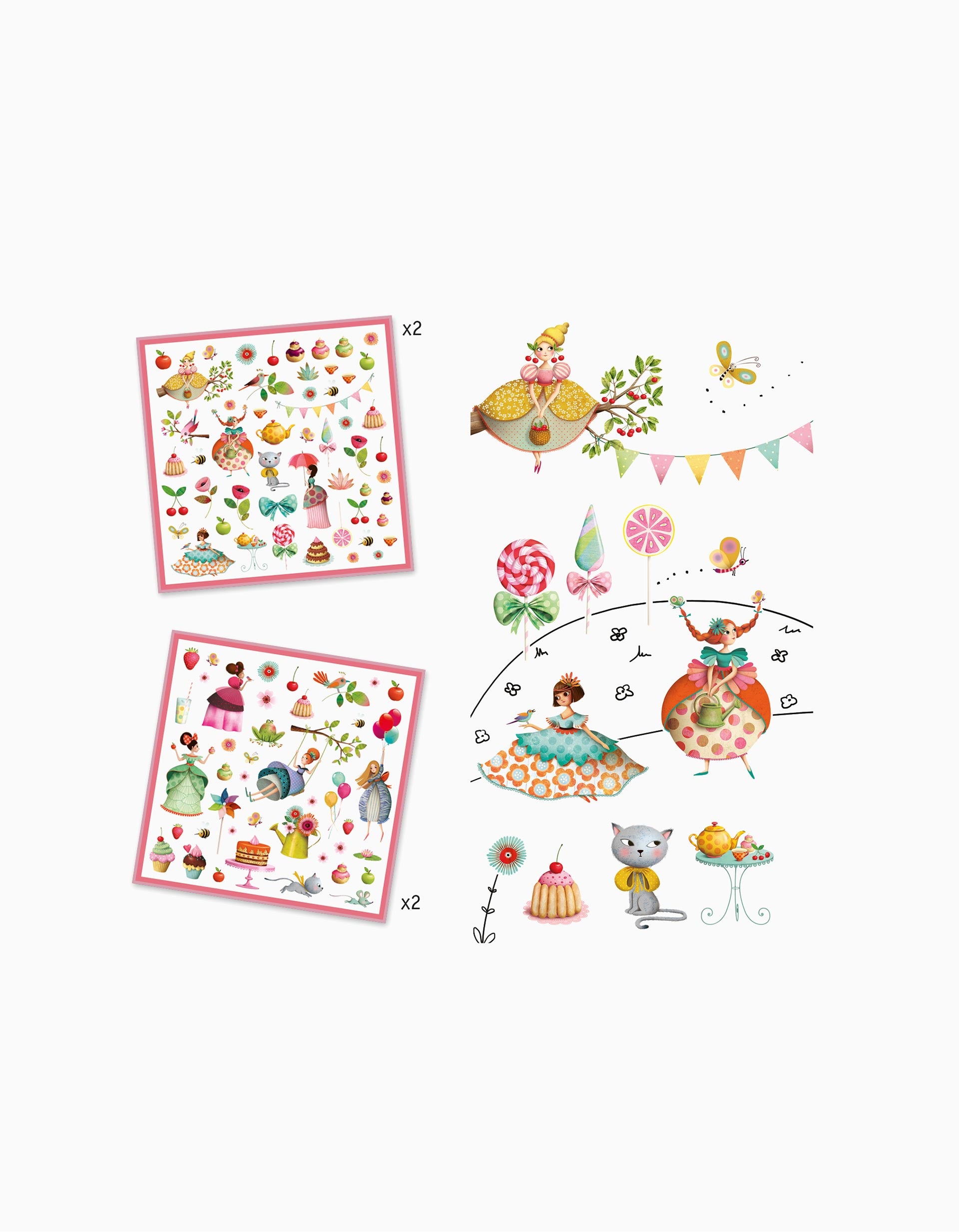 Autocollants 160 Pcs Djeco