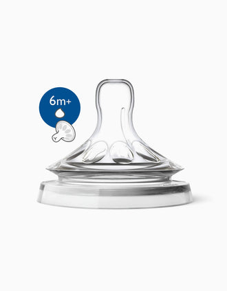 Tetinas Silicona Flujo papa 4m+ Philips/Avent 2un.