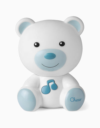 Ourson musical Chicco bleu