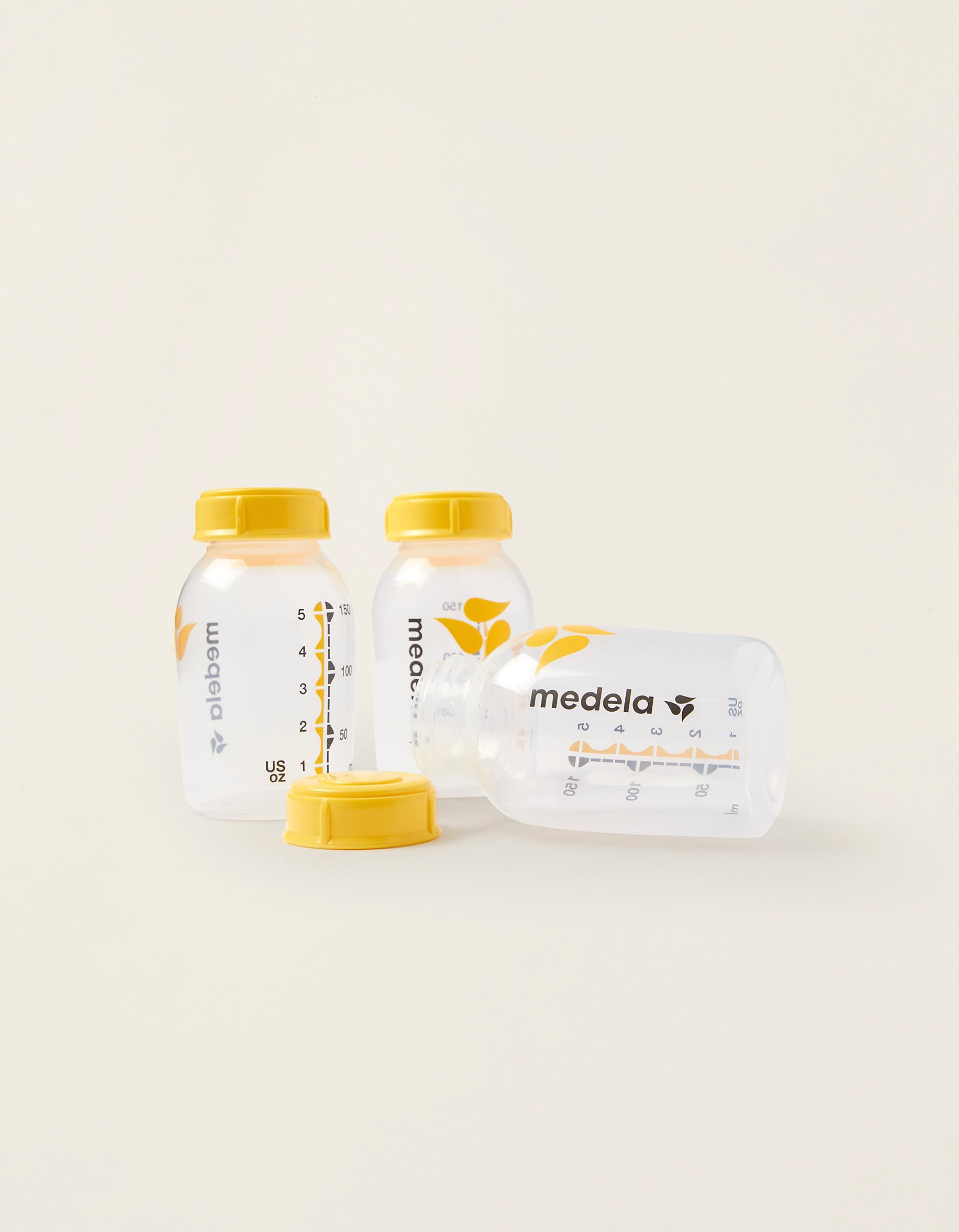 Milk Bottles 150ml 0M+ by Medela, 3 Pieces