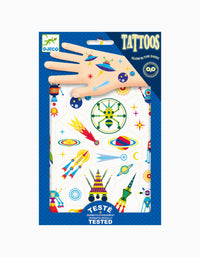 Tatuagens Brilha no Escuro Space Oddity Djeco 3A+ 