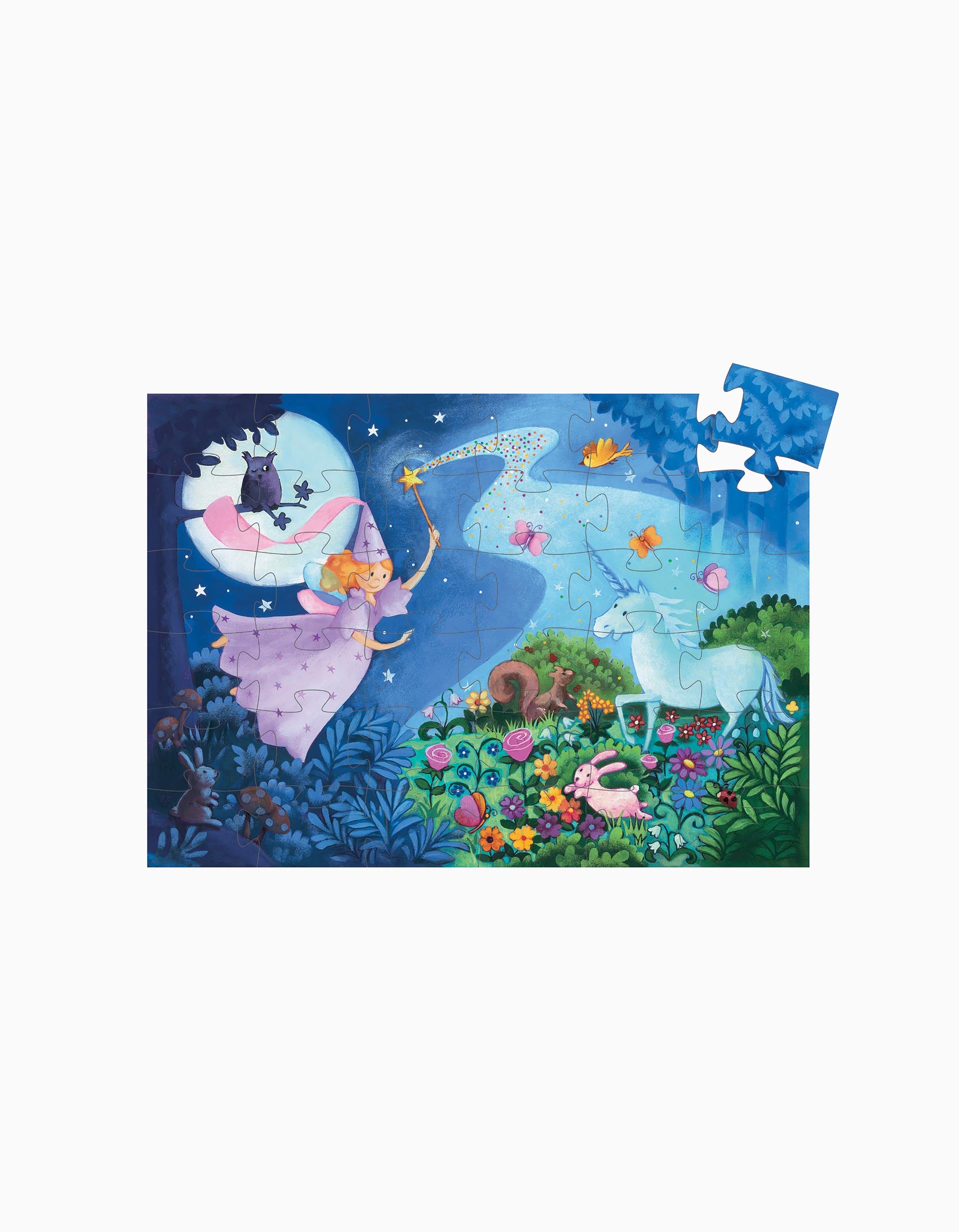 Puzzle Fée et licorne Djeco