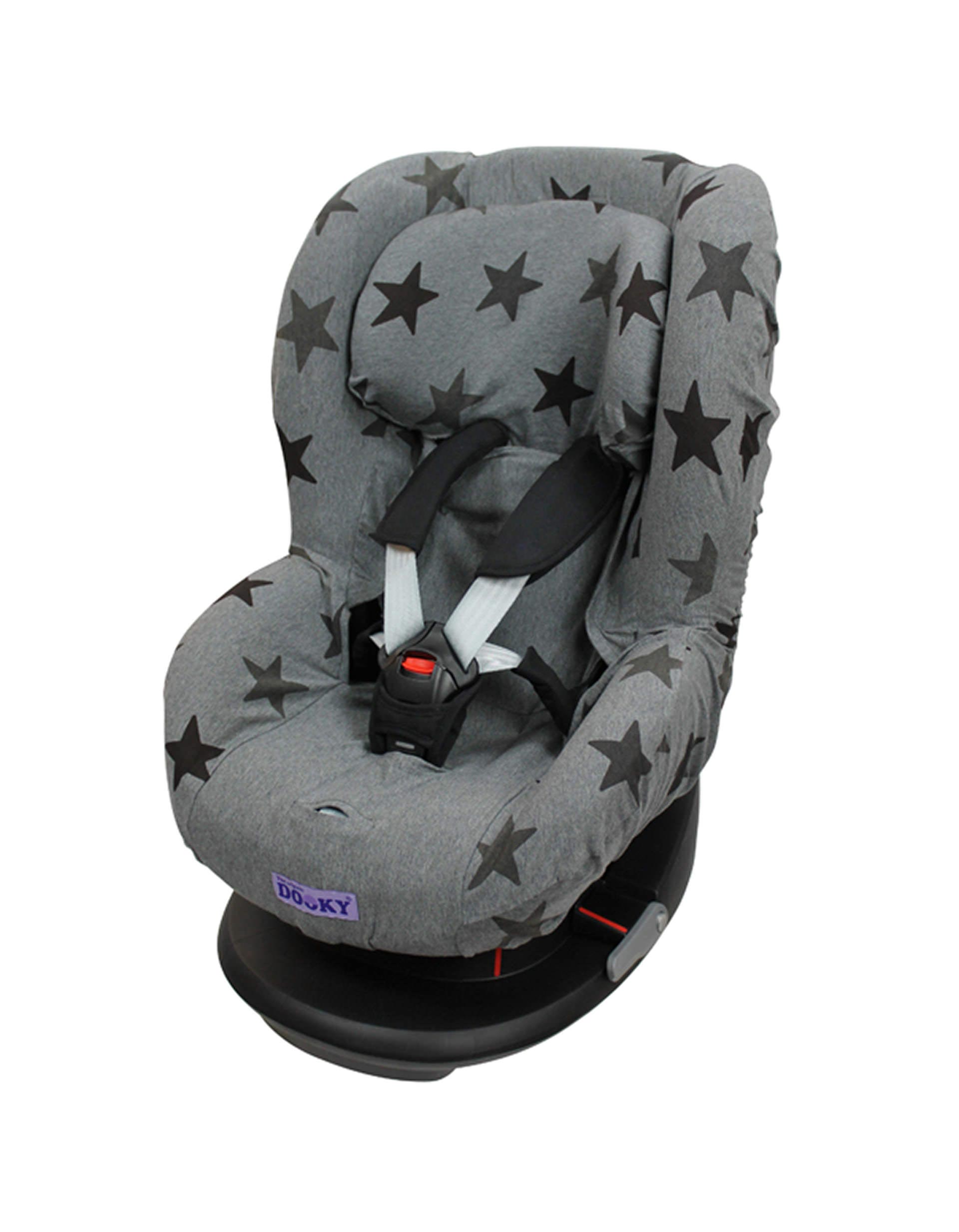 Car Seat Liner Gr 1 by Dooky, Grey Stars