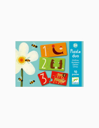 Puzzle Duo Números Djeco 3A+