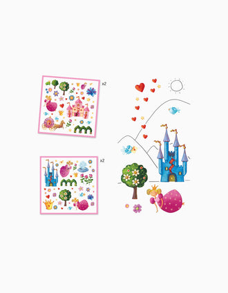 Adhesivos Princesa Djeco
