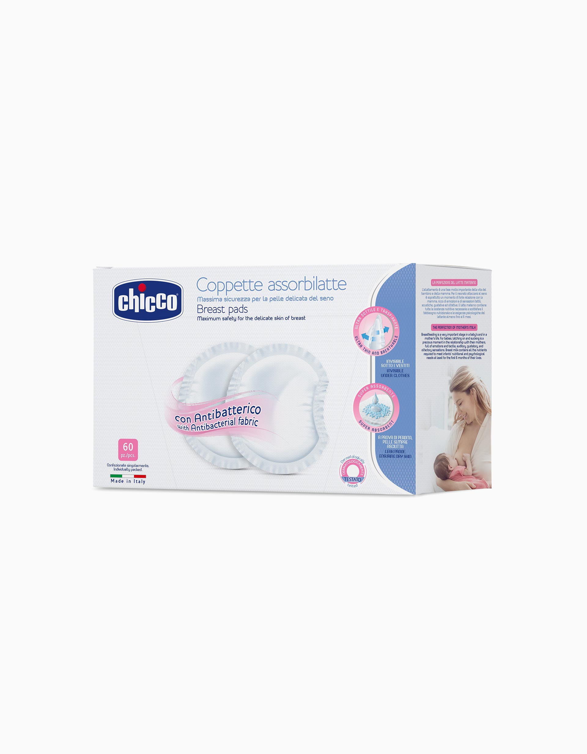 P60 Antibacterial Breastfeeding Pads Chicco