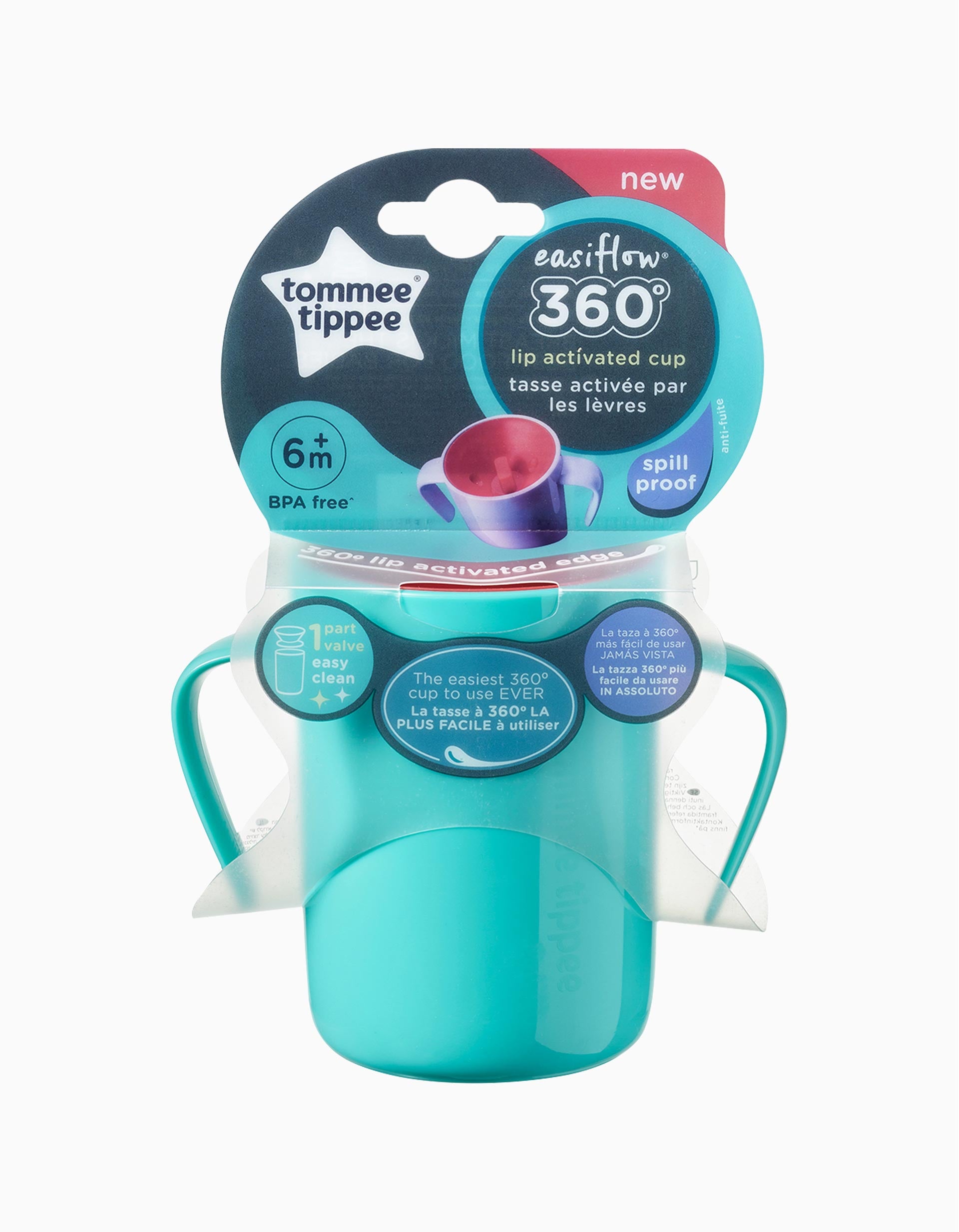 Verre À Anses 360º 200 Ml 6M+ Tommee Tippee Vert