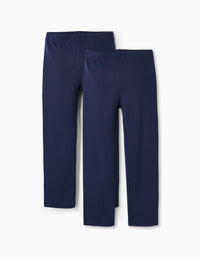 Pack 2 Pares de Leggings para Menina, Azul Escuro