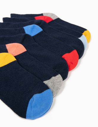 7 Pares de Meias para Menino, Azul Escuro
