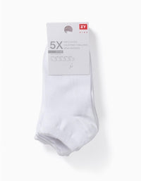 5 Paires de Socquettes Garçon, Blanc