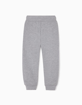 Pantalón de Chándal de Algodón para Niño, Gris