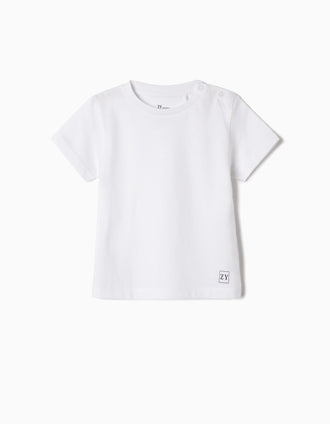 2 T-shirts bébé garçon, blanc