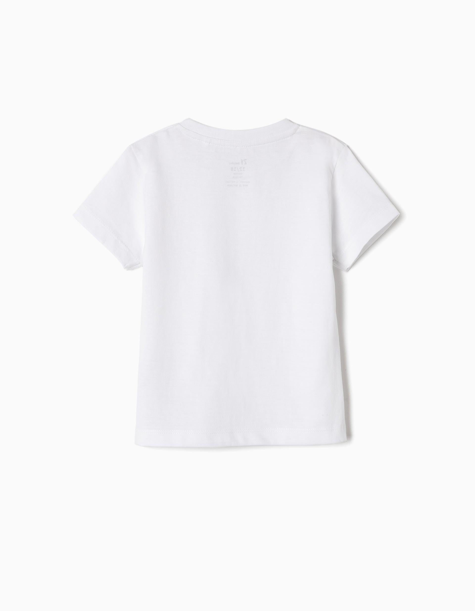 2-Pack T-shirt for Baby Boys, White