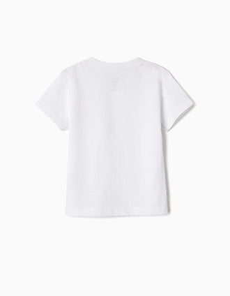 2 T-shirts para Bebé Menino, Branco