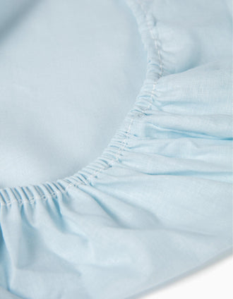 Sábana Ajustable de Cuna 80x55cm Interbaby Azul