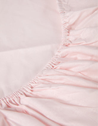 Sábana Ajustable de Cuna 80x55cm Interbaby Rosa
