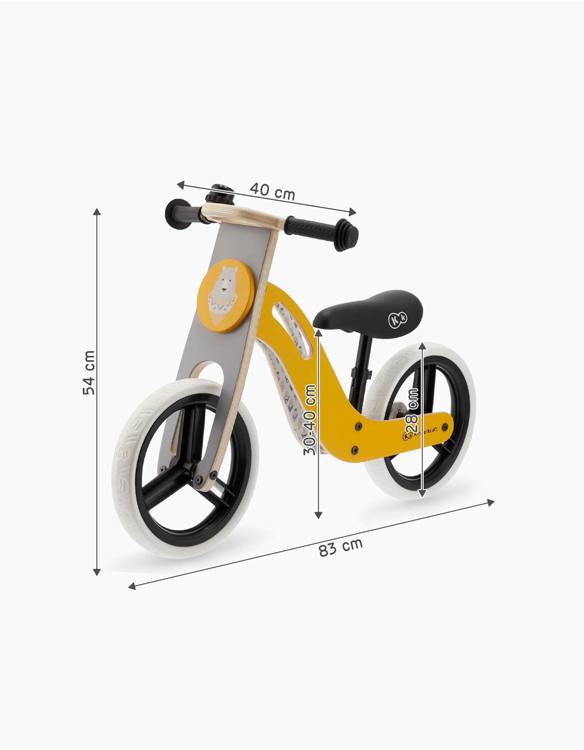 Bicyclette d'apprentissage Uniq Kinderkraft miel