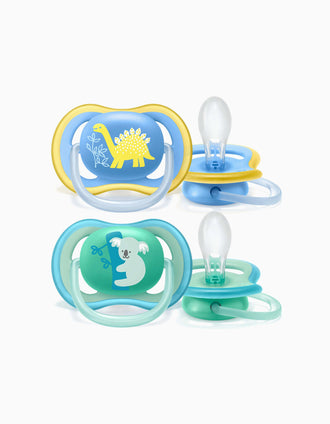 Chupete Ultra Air 18M+ Silicona Philips/Avent 2 un.