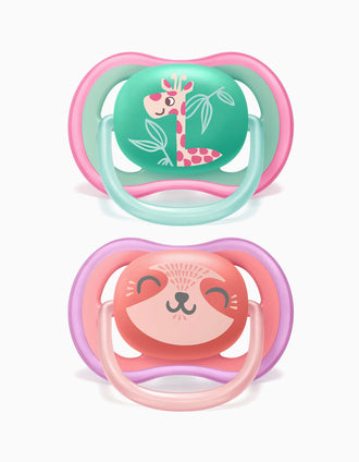 Chupete Ultra Air 18M+ Silicona Philips/Avent 2 un.