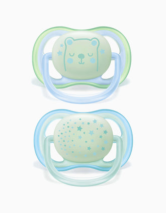 Chupete Ultra Air 0-6M Silicona Philips/Avent 2 un.