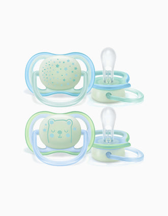 Chupete Ultra Air 0-6M Silicona Philips/Avent 2 un.
